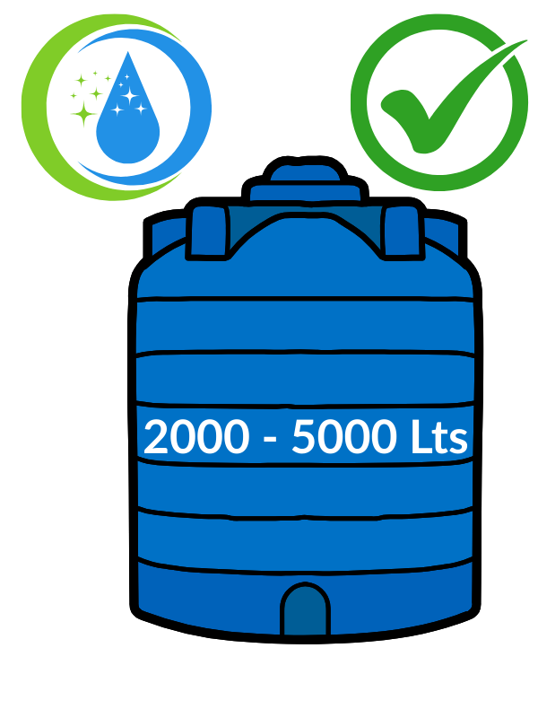 PVC water tank cleaning service for 2000 to 5000 litre tanks in Nagpur